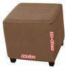 ILiemao Square Ottoman Cover, Velvet Jacquard, Elastic Bottom, Washable Footstool Cover (50 x 50 cm / 20 x 20 in) view 1