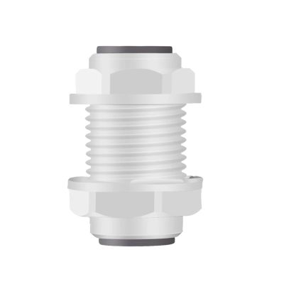 GYQYJPFZM 50-Piece Lot 3/8-Inch Bulkhead Straight RO Water Fittings, 9.5 mm Bulkhead Couplings, POM Hose and PE Pipe Connectors for Water Filter Parts