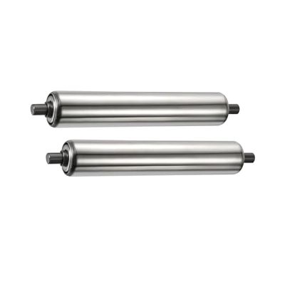Conveyor Rollers for Conveyor Belts, Stainless Steel Replacement Rollers, Gear, Spring-Loaded Insertion, 2-Pack, Silver