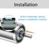 Conveyor Rollers for Conveyor Belts, Stainless Steel Replacement Rollers, Gear, Spring-Loaded Insertion, 2-Pack, Silver view 2