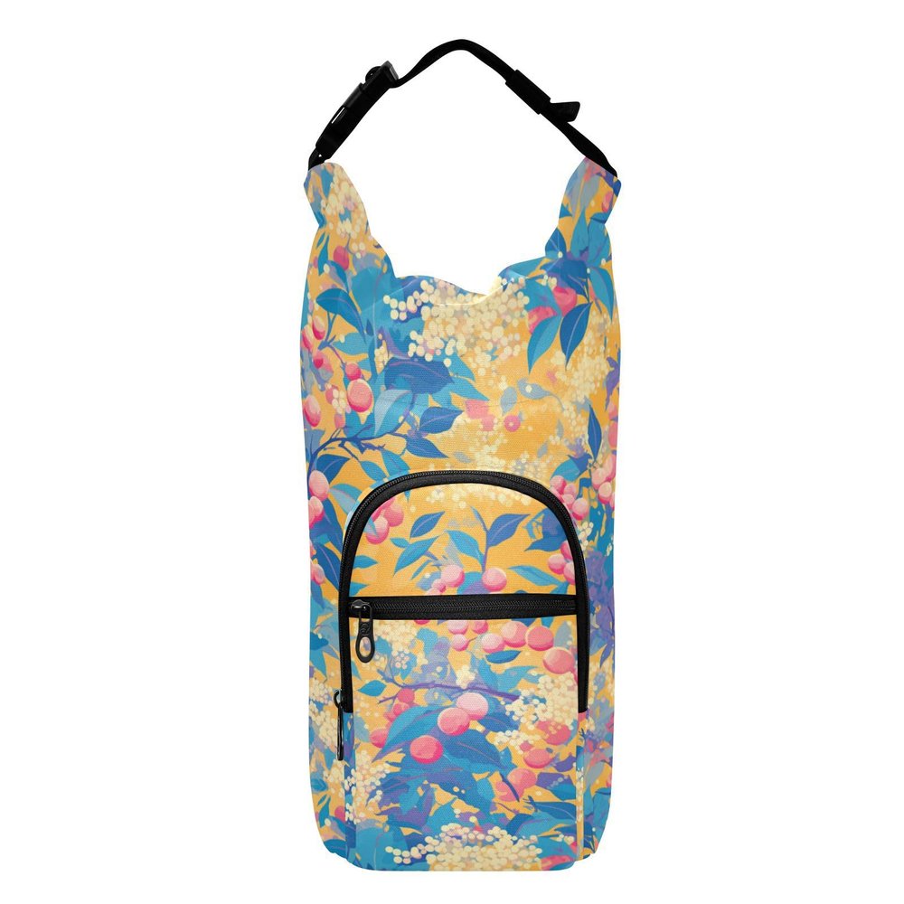 FRODOTGV Retro Fruit Sling Bag with Water Bottle Holder for 20/24/32/1.2 L Bottles