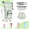 FRODOTGV Reindeer-Face Insulated Water Bottle Carrying Bag for 20/24/32 oz and 1.2 L Bottles view 2