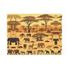 POEZJZW Wall Art with African Grassland Animals, 30.5 x 40.6 cm view 1