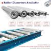 High-Performance Universal Steel Conveyor Rollers, 2-Pack, 32 mm/2 in. Diameter view 3