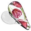 VAPOKF Watercolor Tennis Racket Bag with Wildflower Motif, Holds up to 2 Rackets view 2