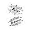 Self-Adhesive Toilet Stickers, 2-Piece Set, Reusable PVC view 1