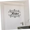 Self-Adhesive Toilet Stickers, 2-Piece Set, Reusable PVC view 4
