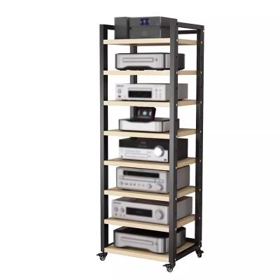DECAKE 8-Tier 62-Inch Audio Video Tower Media Stand