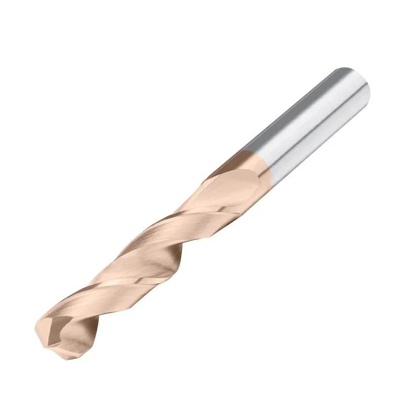 1-Piece 2.1–10 mm Carbide Drill Bit, 80 mm Overall Length, HRC55, 2.7 mm