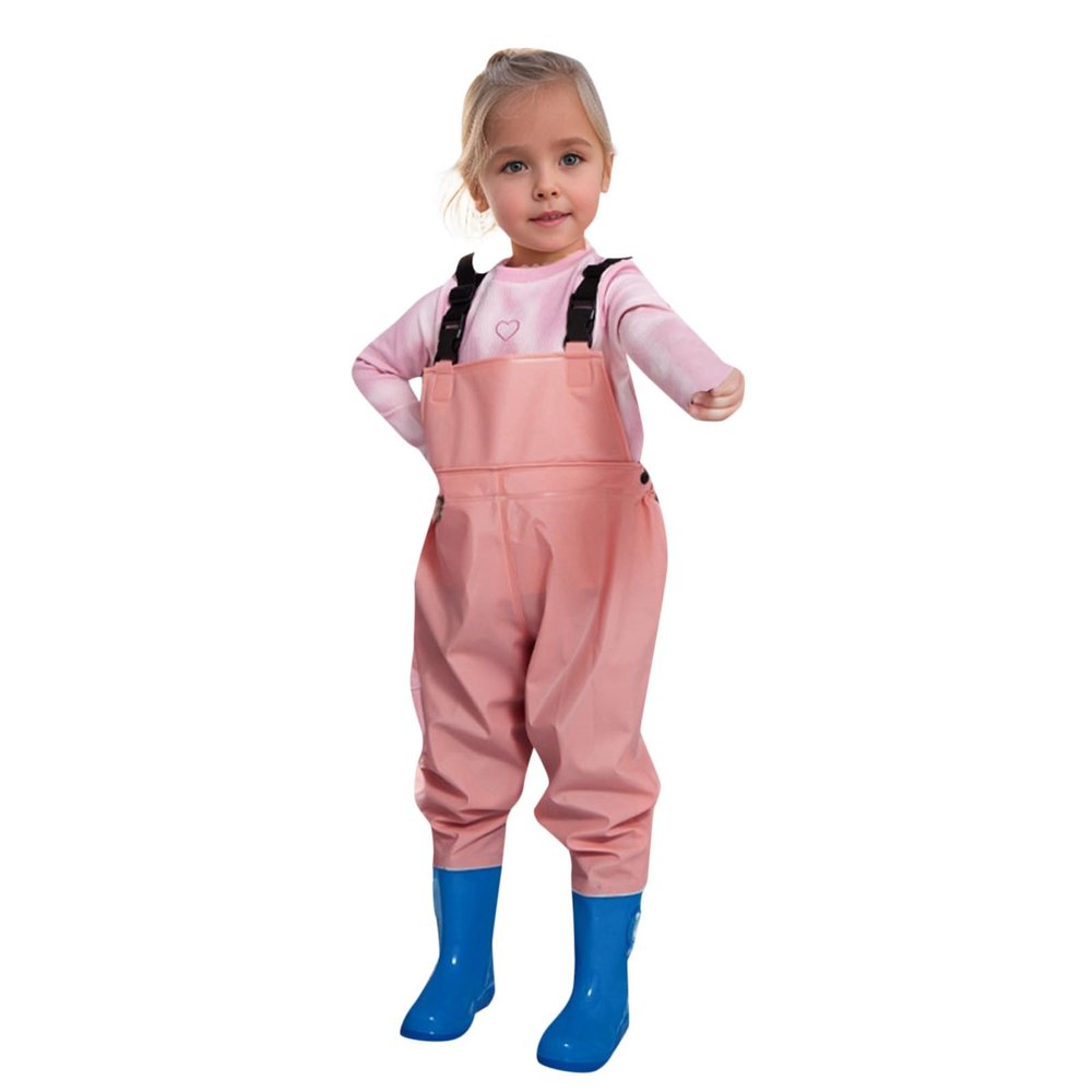 Kids' Waterproof Chest Waders with Boots, Size 98 (6–7 Years)