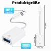 Lightning to USB Adapter, Apple MFi Certified, USB 2.0 OTG Cable view 3