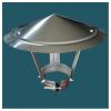 Conical Stainless Steel Chimney Cap with Bird Guard and Rain Protection view 1