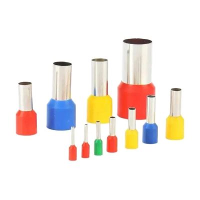 dvnFWKc Cable End Terminals, 100-Piece E6012 VE6012 6.0 mm Insulated Ferrule Crimp Terminals, Black