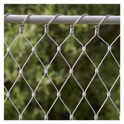 VXHCS 304 Stainless Steel Cable Net, 2 in/0.06 in Stretchable Railing Safety Net, 5 x 85 ft