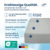 AM Quality Mattresses Premium Fitted Sheet 160x200 cm Cotton (200 gsm), Light Gray - Made in Germany - OEKO-TEX Certified Jersey Fitted Sheet view 3