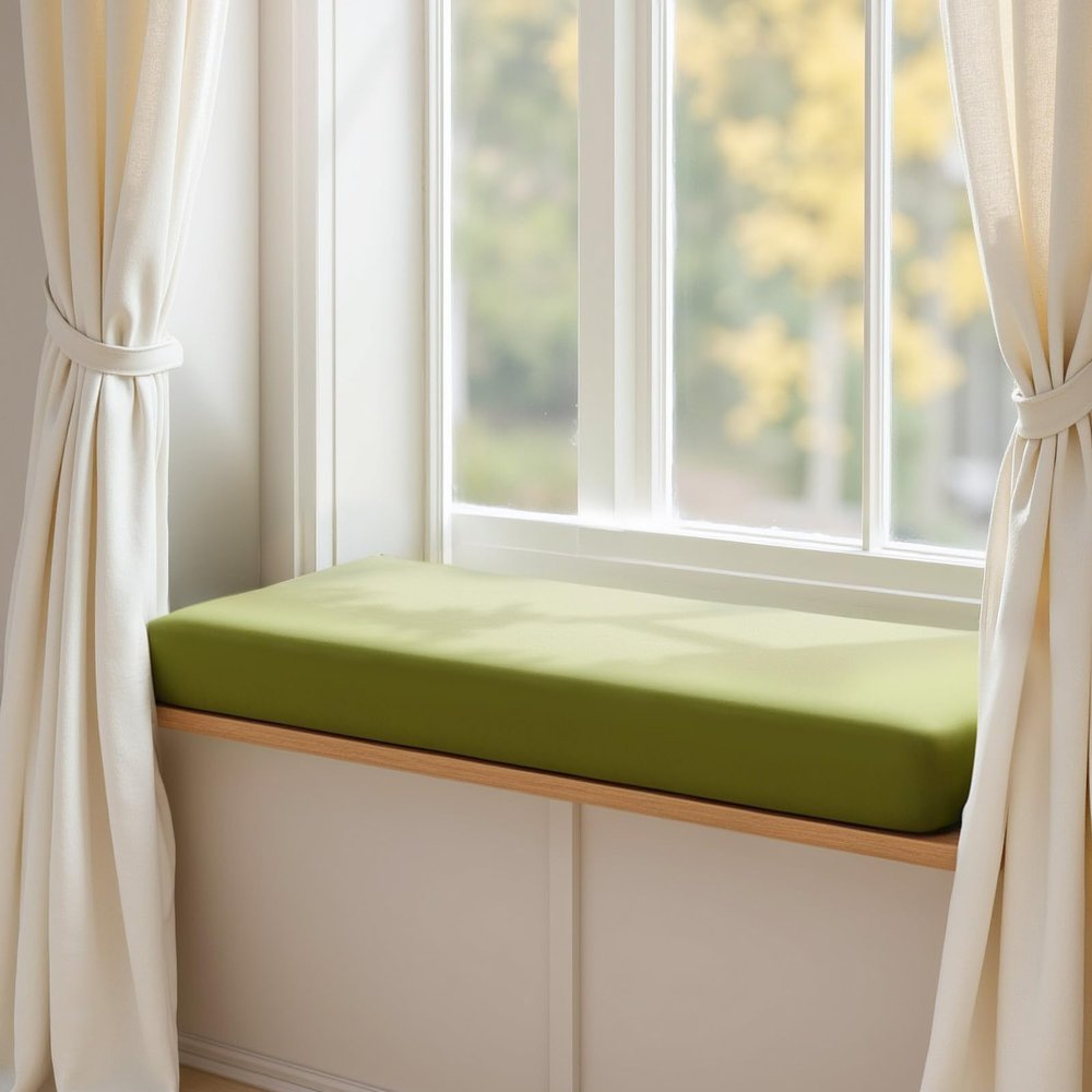 WLXFF Linen Bench Cushion, 100 x 30 x 8 cm, No. 4