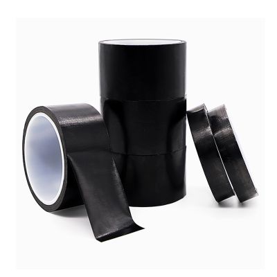 CQCQC Black PTFE Teflon Tape, 0.13 mm Thick, 10 m Long, 60 mm Wide, Heat-Resistant Industrial Insulation Tape