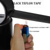 CQCQC Black PTFE Teflon Tape, 0.13 mm Thick, 10 m Long, 60 mm Wide, Heat-Resistant Industrial Insulation Tape view 3