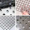 DTVEW Perforated Stainless Steel Sheet, 0.8 mm Thick, Stair Railing Safety Fence, Decorative Metal Panel (25 x 100 cm) view 3