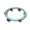 EURO PLANTS VIVAI Round Galvanized Plant Pot Caddy view 2