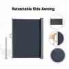 Retractable Side Awning, Folding Outdoor Privacy Screen, Waterproof and UV-Resistant, 120 x 200 cm–170 x 600 cm view 2