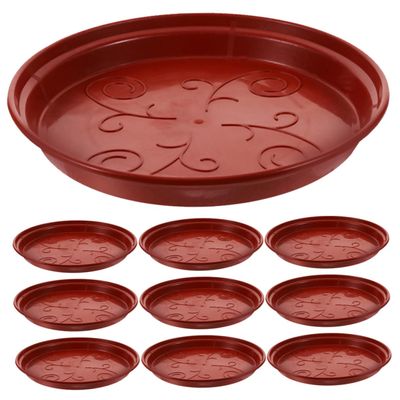 VANZACK 12-Piece Round Plant Pot Saucers for Potted Plants and Bonsai