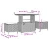 vidaXL 13-Piece 9-Seat Outdoor Sofa Set Black Poly Rattan view 3