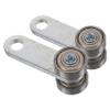 VILLFUL Steel Sliding Door Rollers with Double Bearings, 2-Pack, 50 kg Capacity view 1