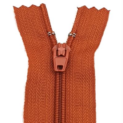 Non-Separable Zipper for Pants, Skirts 20cm / 40cm / 60cm (850 Terracotta, 40cm)