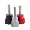 LYVQZPWLR Wing Screws, 1-Piece M8/M10 Aluminum Alloy + Stainless Steel Knurled Hand Grip Knob Step Bolt Screws, Red/Black/White (Rosso, M8x20-D20x20) view 1