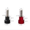 LYVQZPWLR Wing Screws, 1-Piece M8/M10 Aluminum Alloy + Stainless Steel Knurled Hand Grip Knob Step Bolt Screws, Red/Black/White (Rosso, M8x20-D20x20) view 3