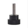 LYVQZPWLR Knurled Thumb Screws, 2-Piece Aluminum Alloy and Stainless Steel Hand Grip Knobs, M6x50-D12x20, Black view 3