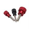 LYVQZPWLR Knurled Thumb Screws, 2-Piece Aluminum Alloy and Stainless Steel Hand Grip Knobs, M6x50-D12x20, Black view 4