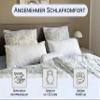 ZOLLNER 2-Piece Pillowcase Set, 40 x 80 cm, Cotton, Hotel Closure view 3