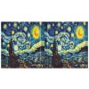 Starry Night 3-Ring Binder, Flexible D-Ring Binder with Pockets view 2