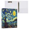 Starry Night 3-Ring Binder, Flexible D-Ring Binder with Pockets view 3