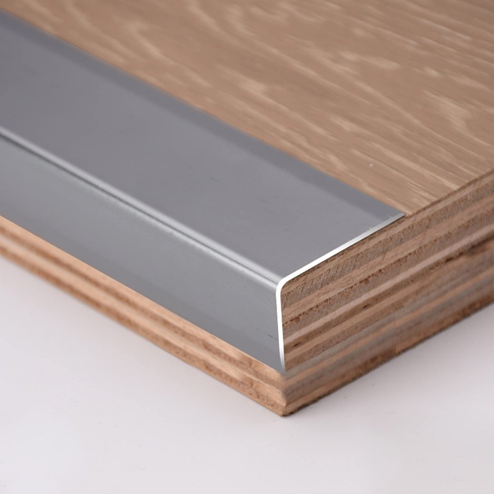 Self-Adhesive Metal Stair Edge Protector with Non-Slip Surface