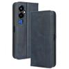 Lucyliy Case for Tecno Pova 4 Pro, Blue PU Leather Wallet Case with Card Slots and Stand view 1