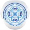 Guzzini BLUES Round Melamine Tray with Handles, Assorted Colors, 46 × 40 × 6 cm view 1