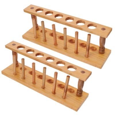 Test Tube Rack, 6 Holes, 22 mm, 2-Piece Set for Research