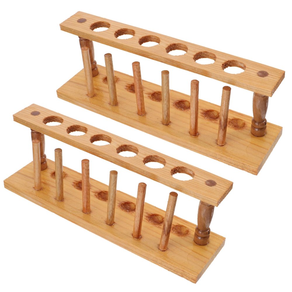 Test Tube Rack, 6 Holes, 22 mm, 2-Piece Set for Research