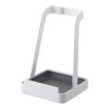 Multifunctional Pot Lid Holder and Spoon Rest with Drip Tray, Sturdy Pan Lid Organizer for Countertop Space Saving (WHITE) view 1