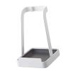 Multifunctional Pot Lid Holder and Spoon Rest with Drip Tray, Sturdy Pan Lid Organizer for Countertop Space Saving (WHITE) view 3