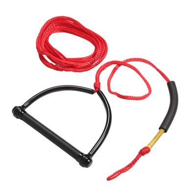 INOOMP Red PP Ski Rope with Handle Design for Water Skiing and Wakeboarding