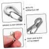Gadpiparty 20-Piece Mini Zinc Alloy Carabiner Clips, Silver view 3