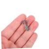 Gadpiparty 20-Piece Mini Zinc Alloy Carabiner Clips, Silver view 4