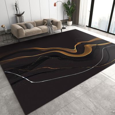 Non-Slip Area Rug with Brooklyn Bridge, New York City Skyline, Gray, Machine-Washable, Style-16(w