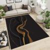 Non-Slip Area Rug with Brooklyn Bridge, New York City Skyline, Gray, Machine-Washable, Style-16(w view 3