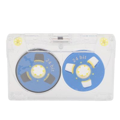 Mtlavish Recordable Cassette Tape with Transparent Case, 60-Minute Capacity