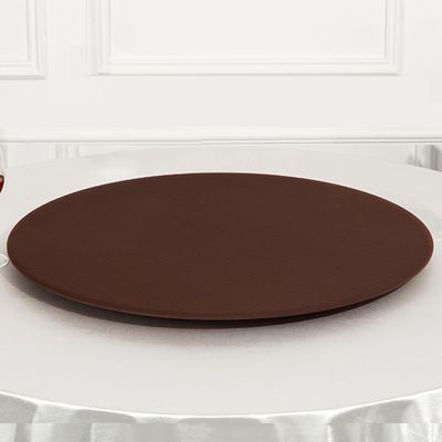 2-Pack Round Cocktail Table Covers, 100 cm, Dark Coffee